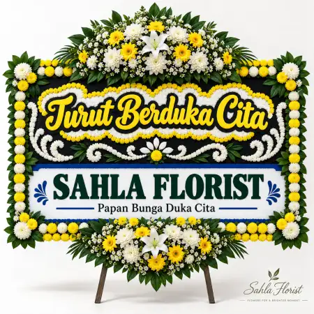 Papan Bunga Duka Galuh Mas Karawang